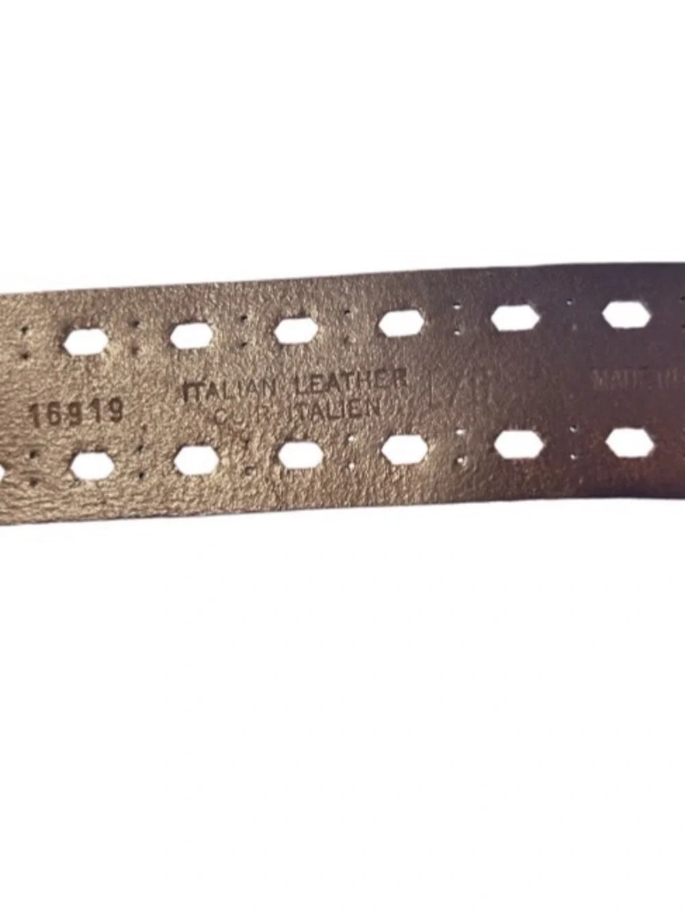 Italian Leather Belt Brown Made In Canada 1.5” Width 40” Length SZ Large Unisex